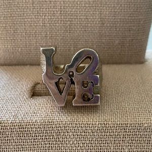 Silver LOVE Ring